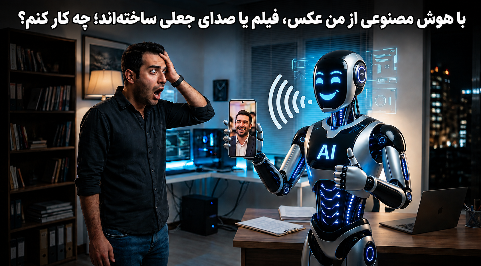 با هوش مصنوعی از من عکس، فیلم یا صدای جعلی ساخته‌اند؛ چه کار کنم؟