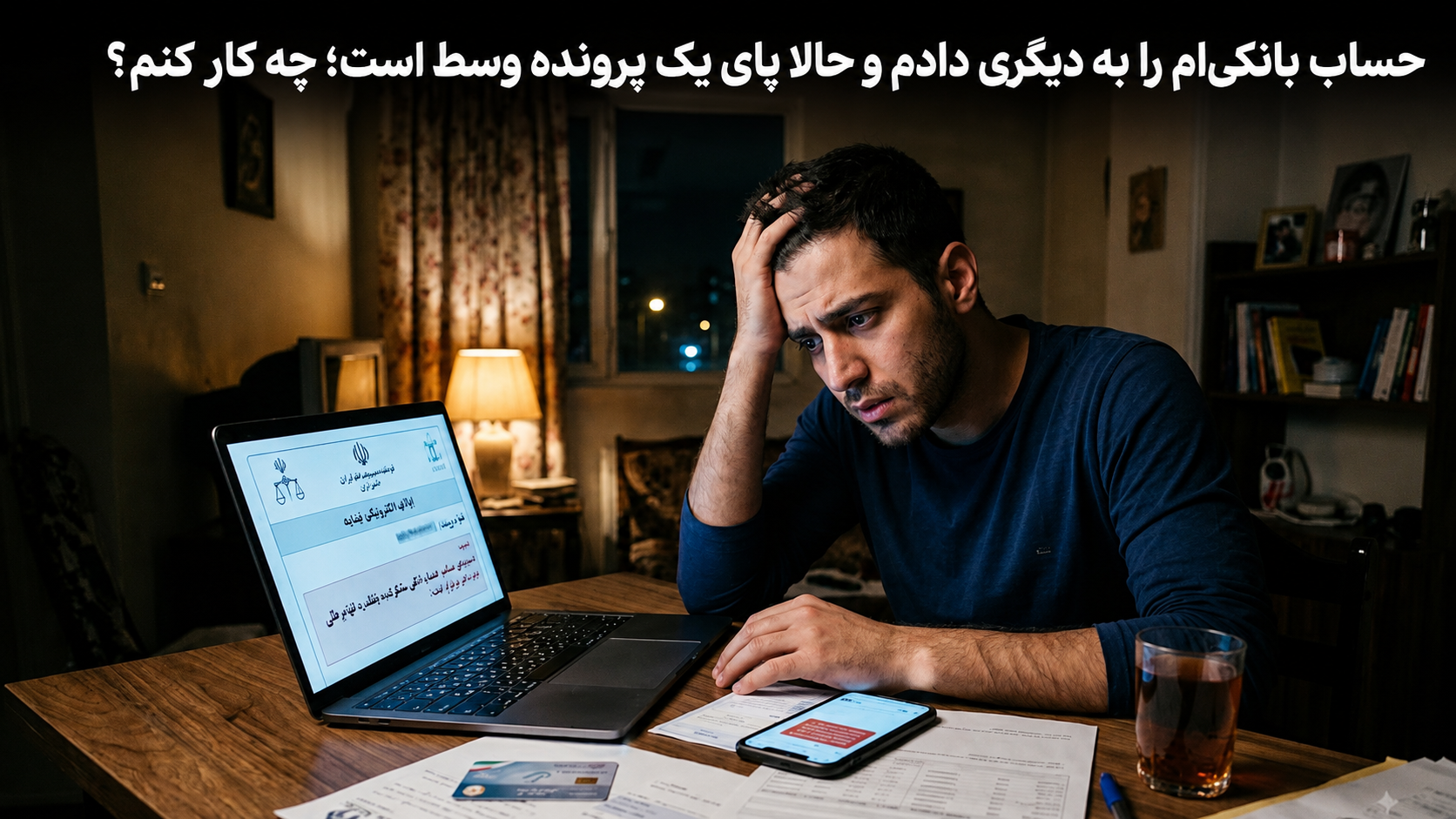 حساب بانکی‌ام را به دیگری دادم و حالا پای یک پرونده وسط است؛ چه کار کنم؟