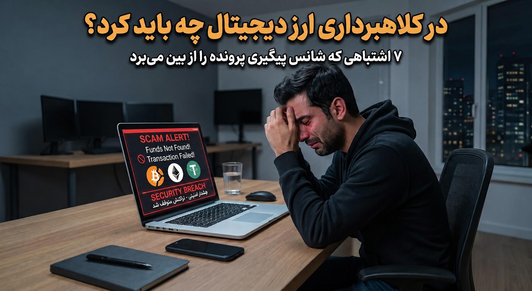 در کلاهبرداری ارز دیجیتال چه باید کرد؟ ۷ اشتباهی که می‌تواند شانس پیگیری پرونده را از بین ببرد
